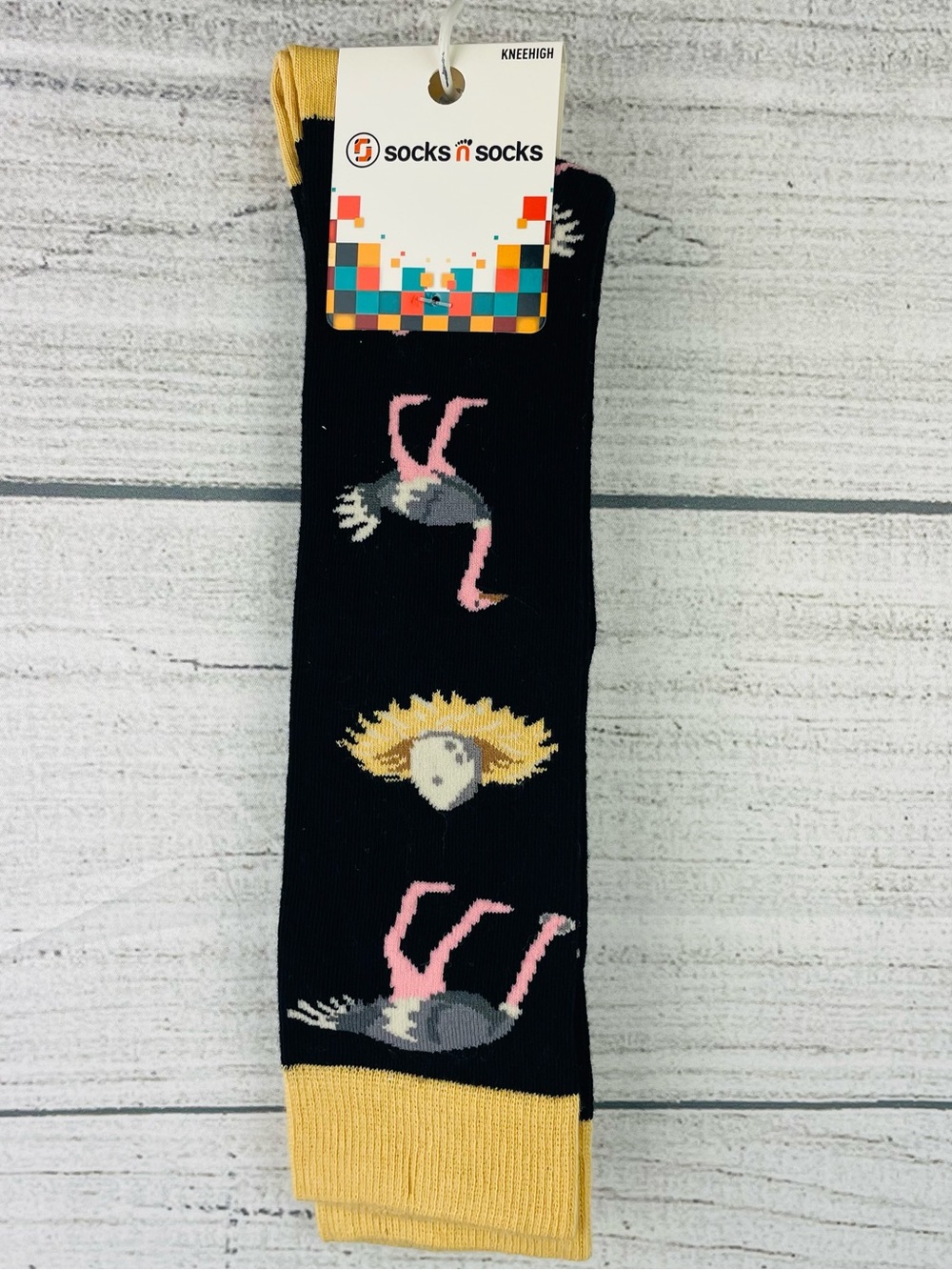 Socks n Socks Women's One Size Knee High Cute Ostrich Theme Socks - NEW 1 Pair